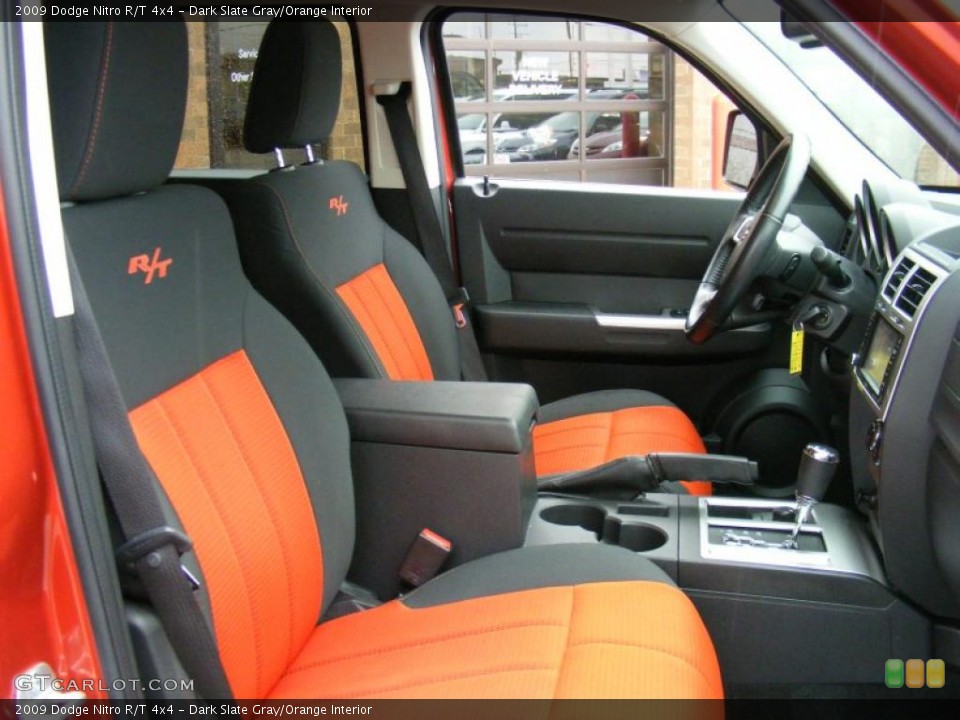 Dark Slate Gray/Orange Interior Photo for the 2009 Dodge Nitro R/T 4x4 #46814658
