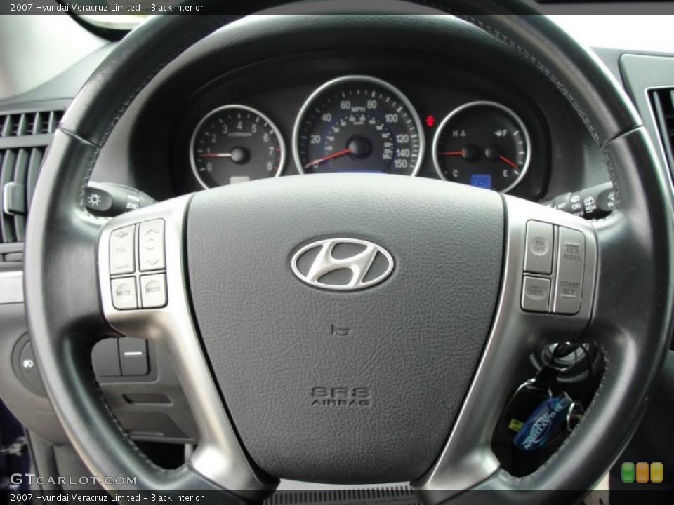 Black 2007 Hyundai Veracruz Interiors