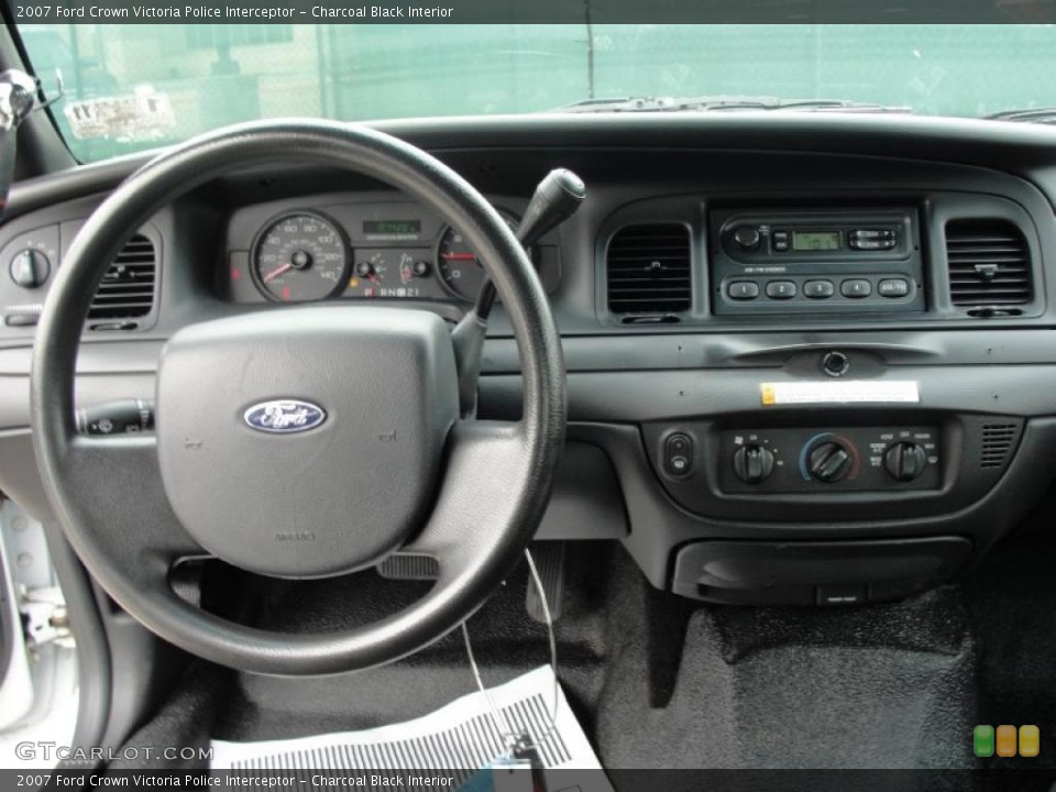 Charcoal Black Interior Dashboard for the 2007 Ford Crown Victoria Police Interceptor #46816926