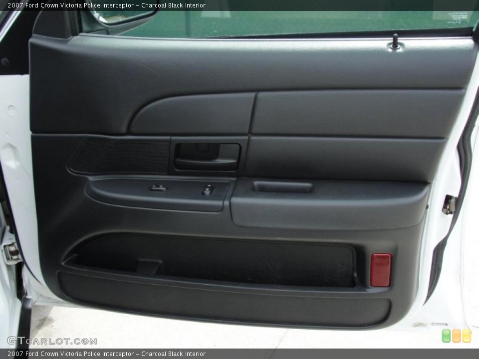 Charcoal Black Interior Door Panel for the 2007 Ford Crown Victoria Police Interceptor #46817445