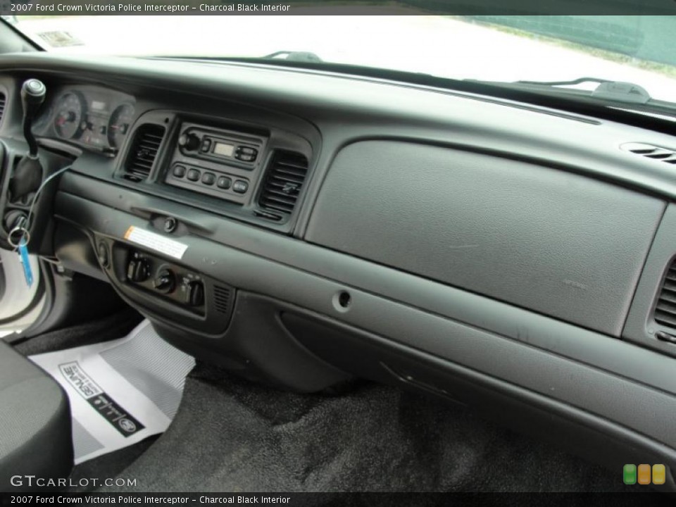 Charcoal Black Interior Dashboard for the 2007 Ford Crown Victoria Police Interceptor #46817457