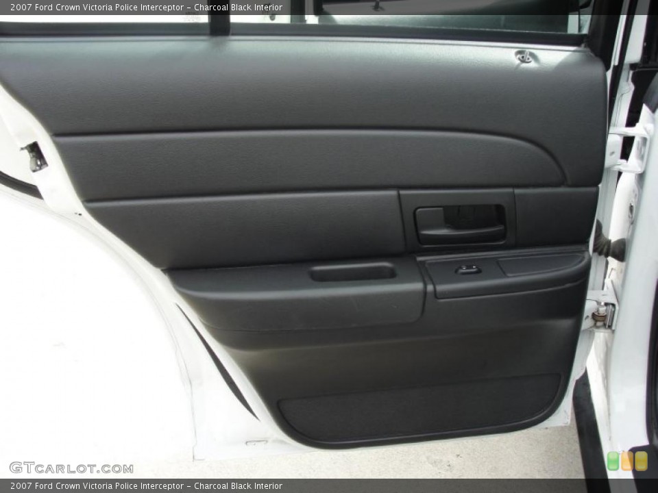 Charcoal Black Interior Door Panel for the 2007 Ford Crown Victoria Police Interceptor #46817517