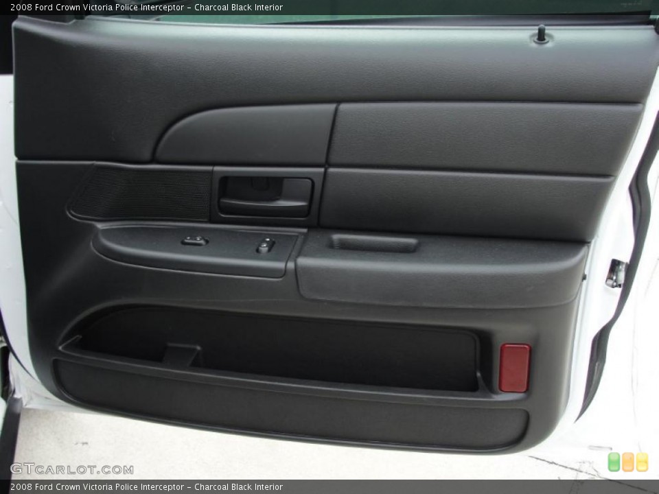 Charcoal Black Interior Door Panel for the 2008 Ford Crown Victoria Police Interceptor #46818228