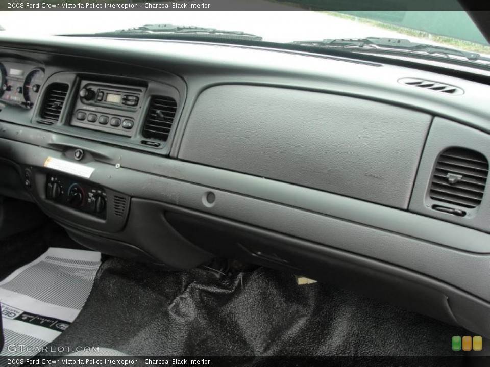 Charcoal Black Interior Dashboard for the 2008 Ford Crown Victoria Police Interceptor #46818243