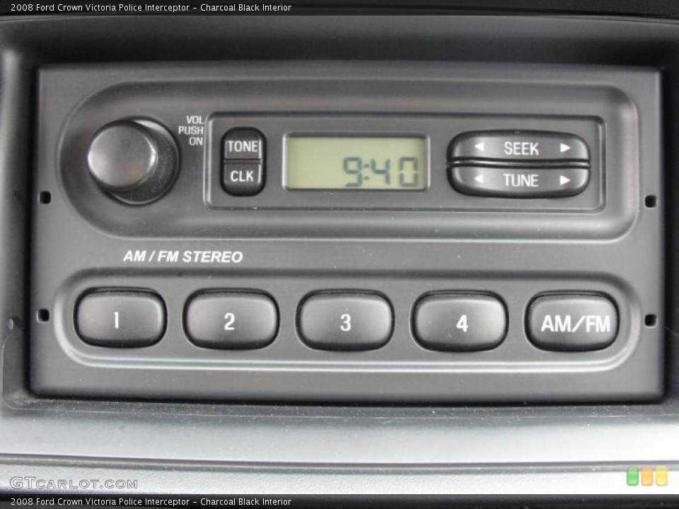 Charcoal Black Interior Controls for the 2008 Ford Crown Victoria Police Interceptor #46818444