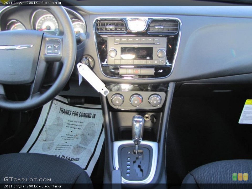 Black Interior Controls for the 2011 Chrysler 200 LX #46820607