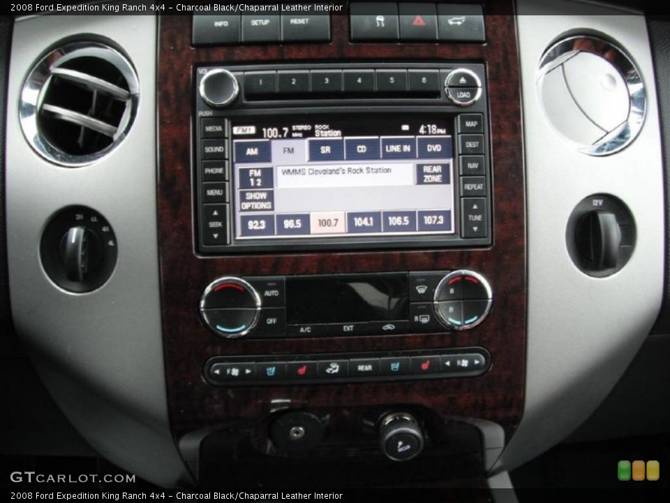 Charcoal Black/Chaparral Leather Interior Controls for the 2008 Ford Expedition King Ranch 4x4 #46820907