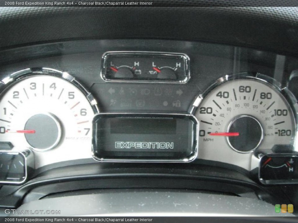 Charcoal Black/Chaparral Leather Interior Gauges for the 2008 Ford Expedition King Ranch 4x4 #46820952