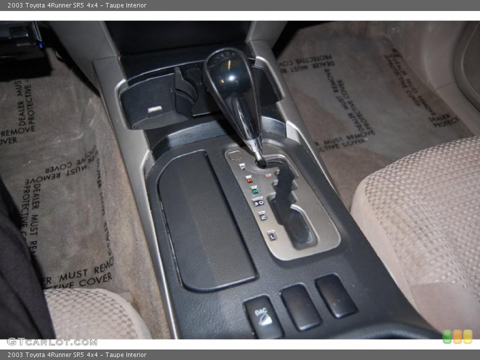 Taupe Interior Transmission for the 2003 Toyota 4Runner SR5 4x4 #46821927
