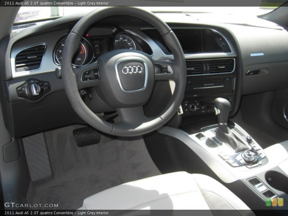 Light Grey 2011 Audi A5 Interiors
