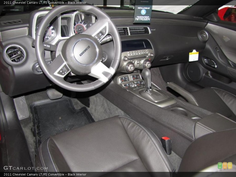 Black Interior Prime Interior for the 2011 Chevrolet Camaro LT/RS Convertible #46822473