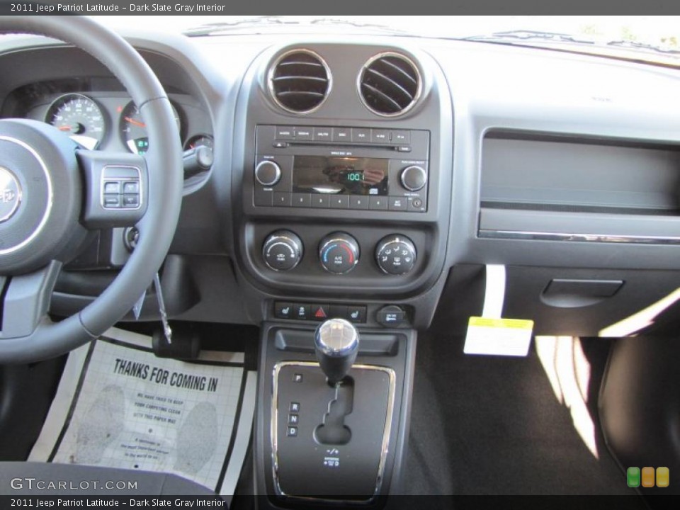Dark Slate Gray Interior Dashboard for the 2011 Jeep Patriot Latitude #46823097