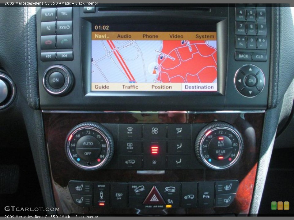 Black Interior Navigation for the 2009 Mercedes-Benz GL 550 4Matic #46824291