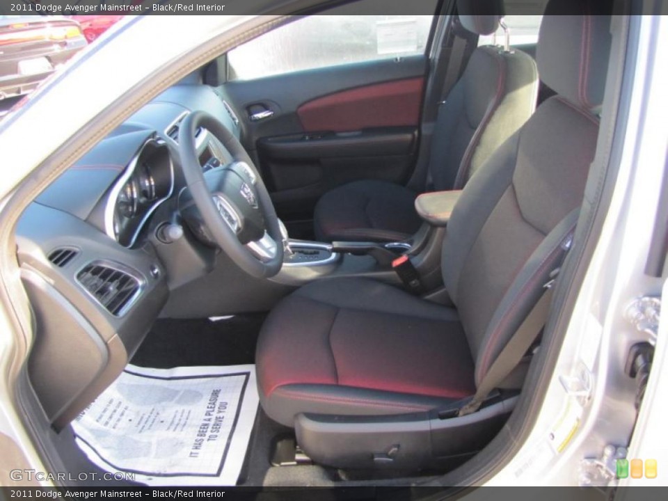 Black/Red Interior Photo for the 2011 Dodge Avenger Mainstreet #46827378