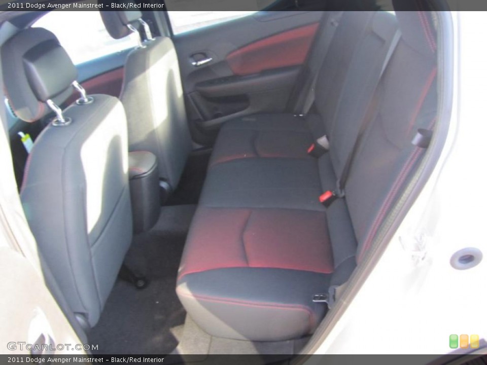 Black/Red Interior Photo for the 2011 Dodge Avenger Mainstreet #46827393