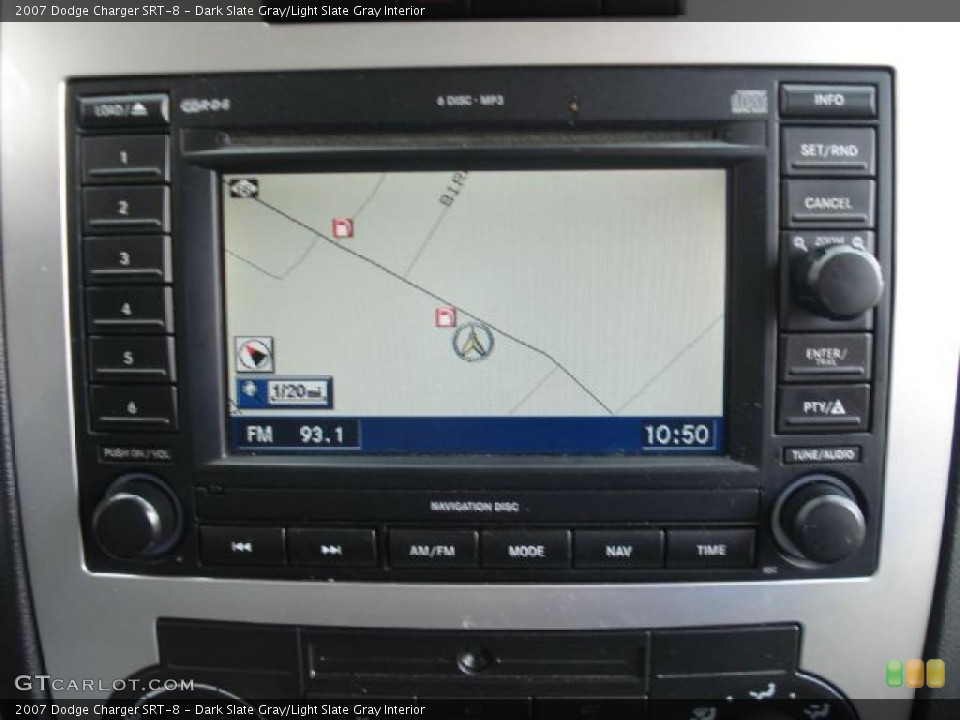 Dark Slate Gray/Light Slate Gray Interior Navigation for the 2007 Dodge Charger SRT-8 #46827903