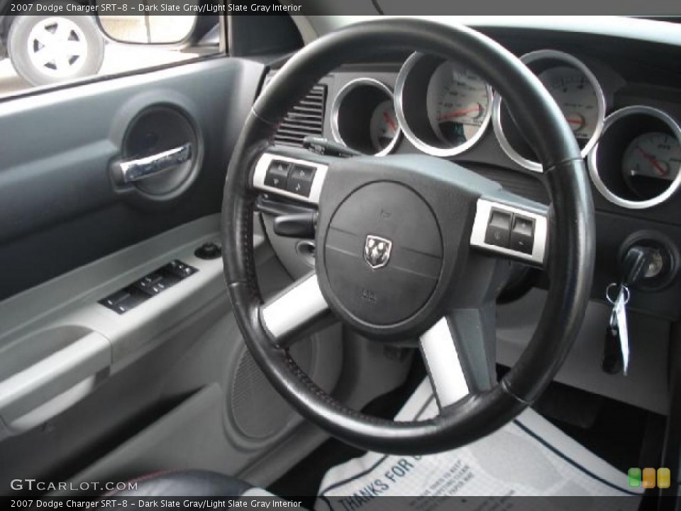 Dark Slate Gray/Light Slate Gray Interior Steering Wheel for the 2007 Dodge Charger SRT-8 #46827978