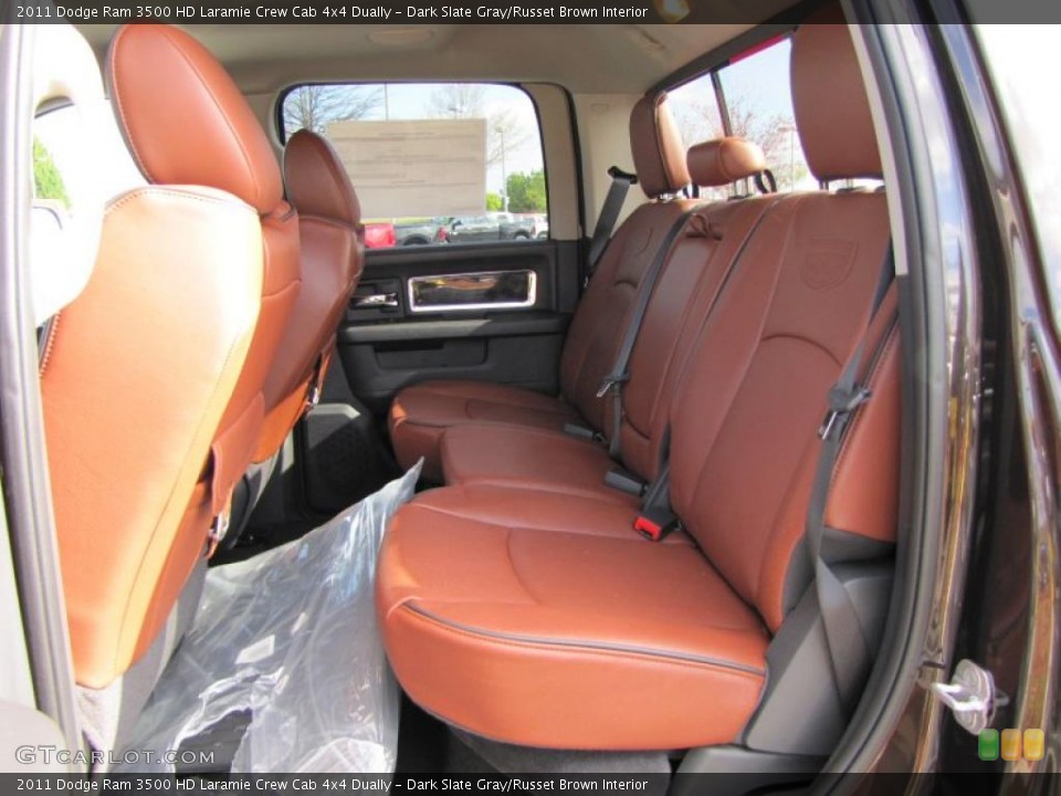 Dark Slate Gray/Russet Brown Interior Photo for the 2011 Dodge Ram 3500 HD Laramie Crew Cab 4x4 Dually #46828200