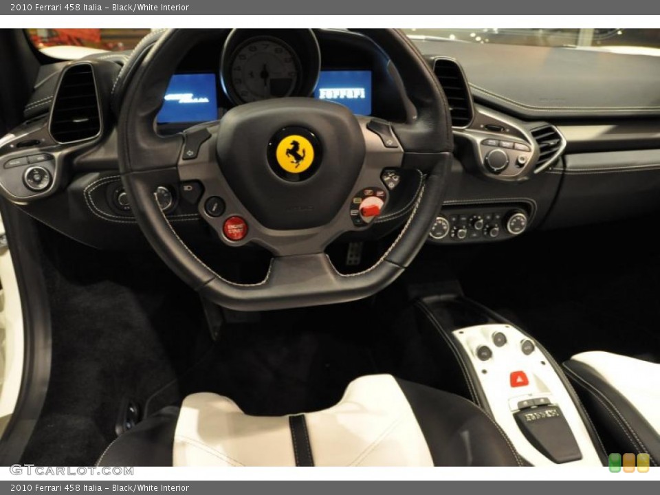 Black/White Interior Dashboard for the 2010 Ferrari 458 Italia #46829817