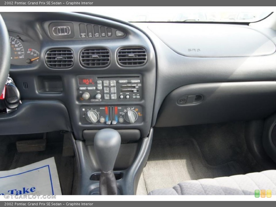Graphite Interior Controls for the 2002 Pontiac Grand Prix SE Sedan #46832724