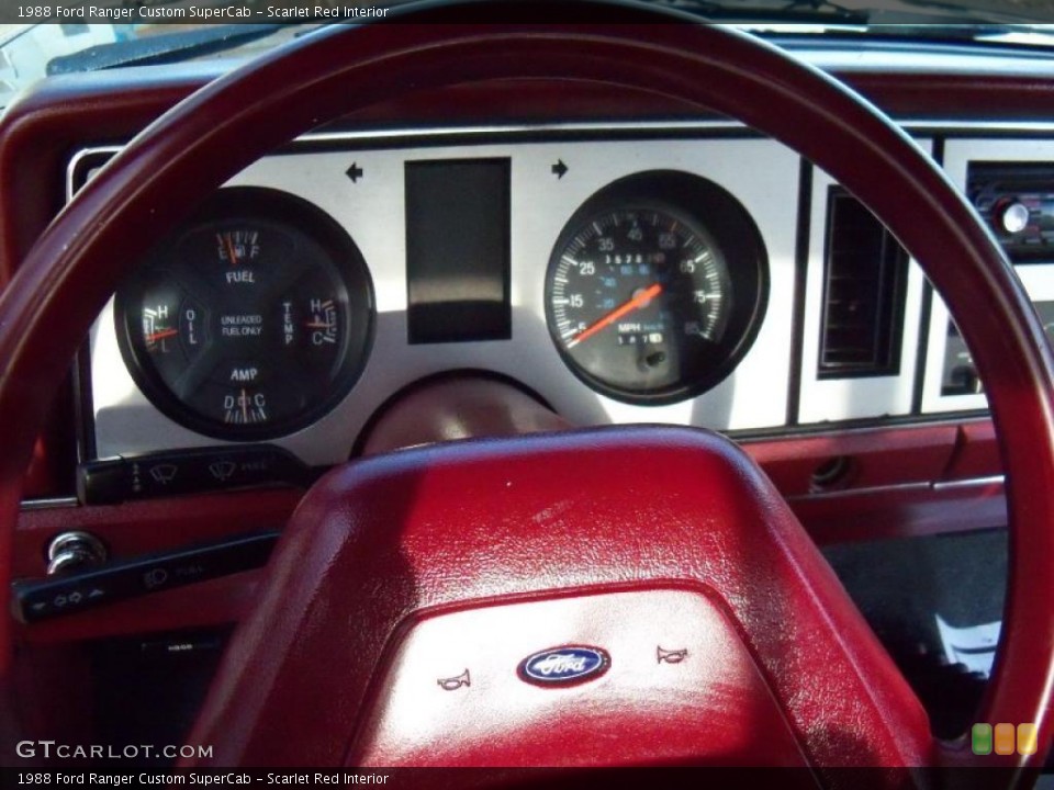 Scarlet Red Interior Steering Wheel for the 1988 Ford Ranger Custom SuperCab #46834032