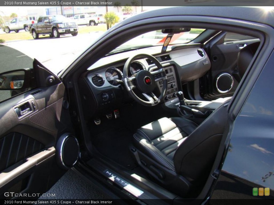 Charcoal Black Interior Photo for the 2010 Ford Mustang Saleen 435 S Coupe #46835418