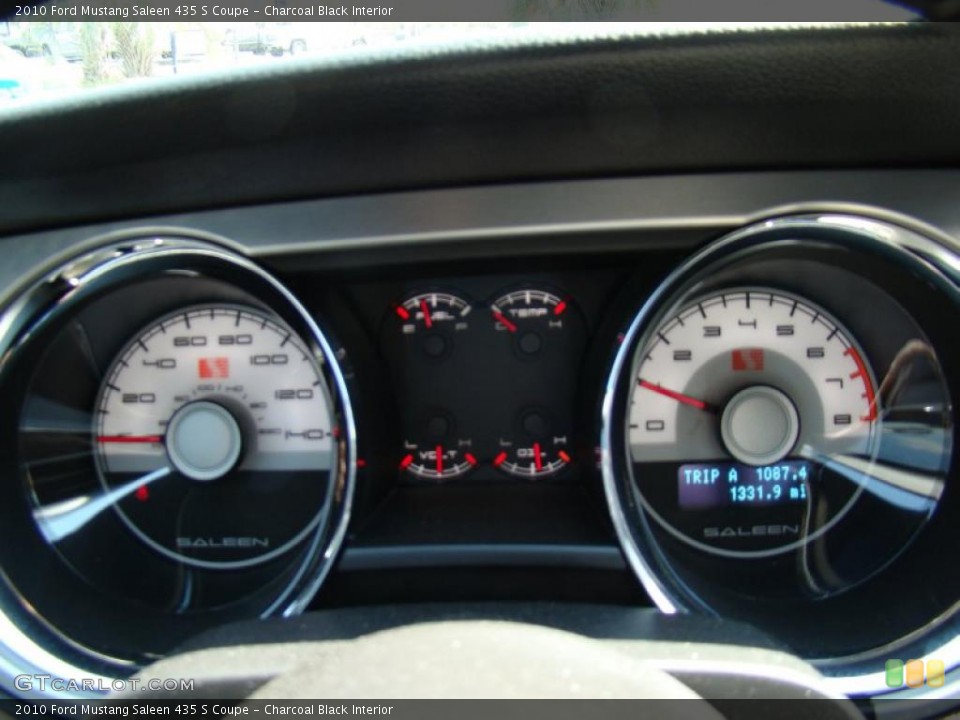 Charcoal Black Interior Gauges for the 2010 Ford Mustang Saleen 435 S Coupe #46835625