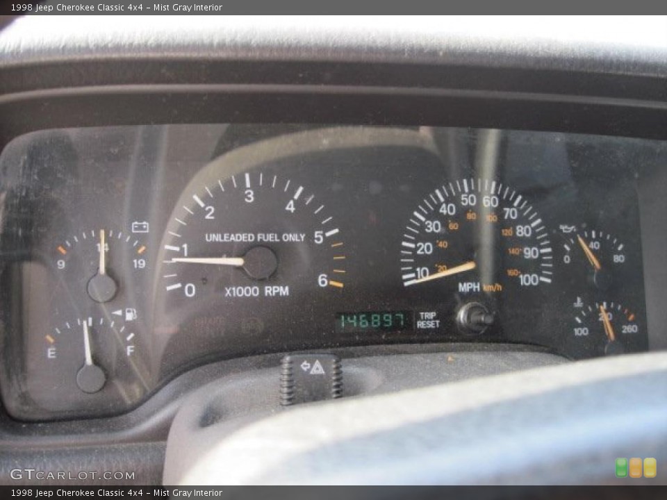 Mist Gray Interior Gauges for the 1998 Jeep Cherokee Classic 4x4 #46835898
