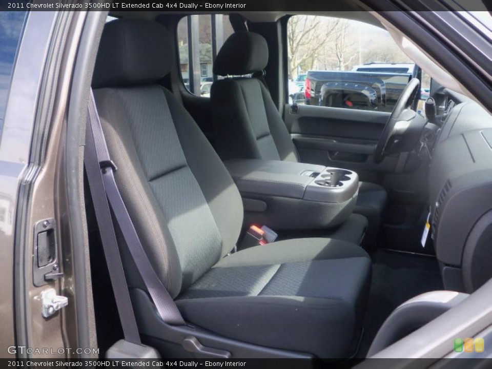 Ebony Interior Photo for the 2011 Chevrolet Silverado 3500HD LT Extended Cab 4x4 Dually #46837302