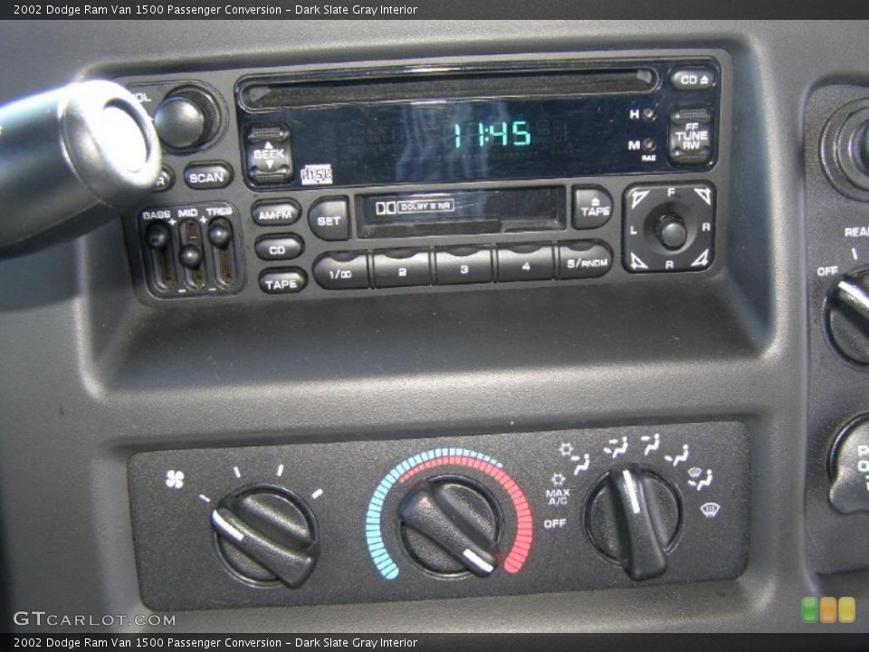 Dark Slate Gray Interior Controls for the 2002 Dodge Ram Van 1500 Passenger Conversion #46837557