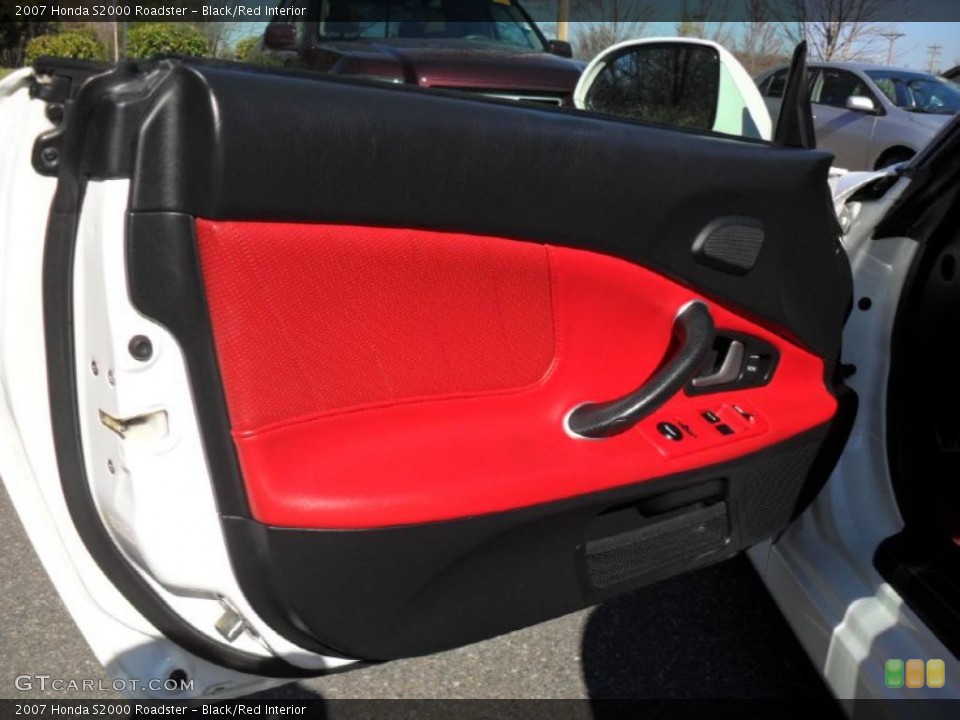 Black/Red Interior Door Panel for the 2007 Honda S2000 Roadster #46838196