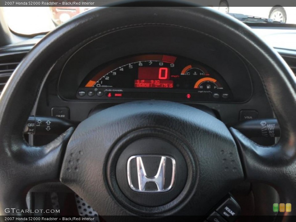 Black/Red Interior Gauges for the 2007 Honda S2000 Roadster #46838271