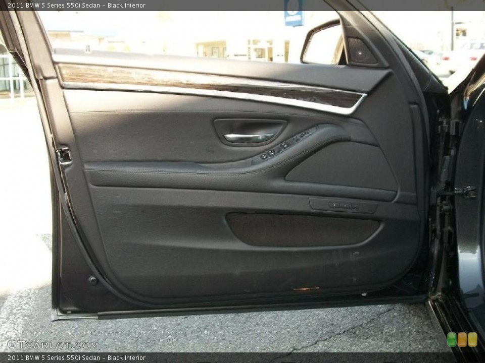 Black Interior Door Panel for the 2011 BMW 5 Series 550i Sedan #46839555