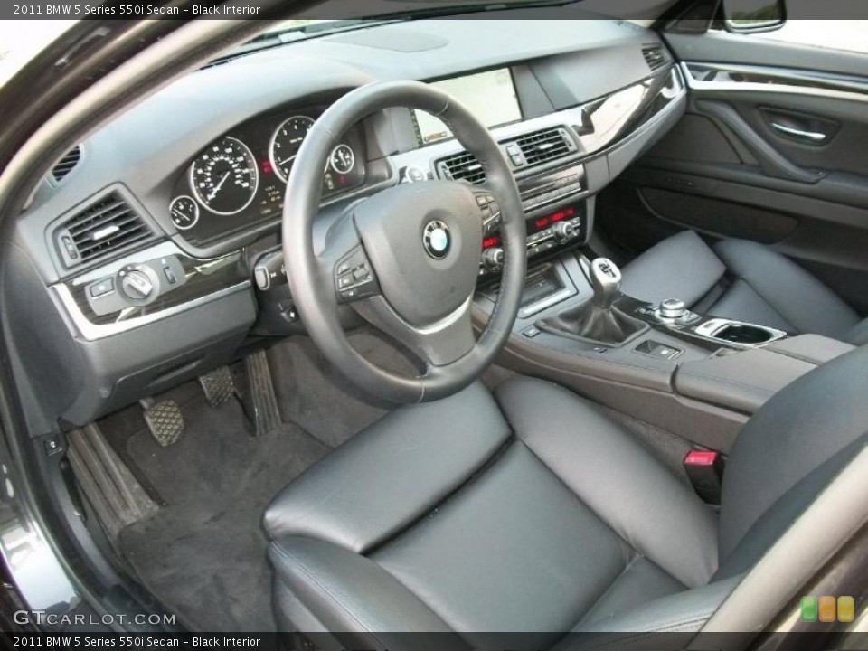 Black Interior Photo for the 2011 BMW 5 Series 550i Sedan #46839573