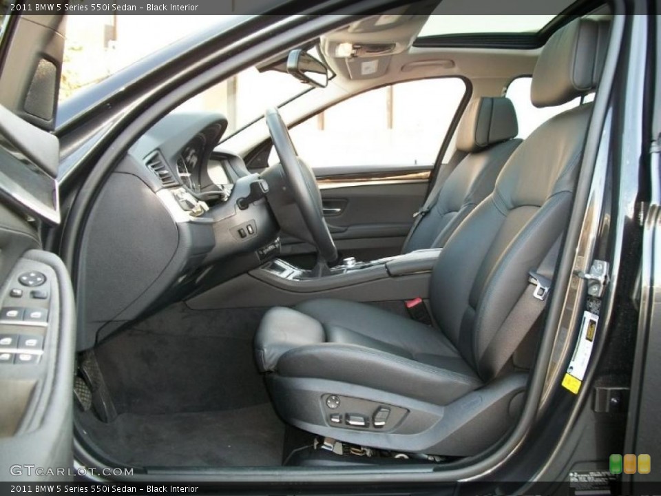 Black Interior Photo for the 2011 BMW 5 Series 550i Sedan #46839615