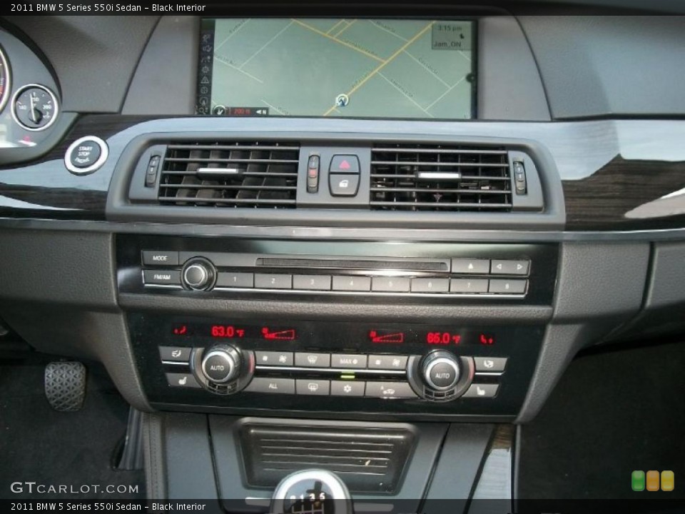 Black Interior Controls for the 2011 BMW 5 Series 550i Sedan #46839720