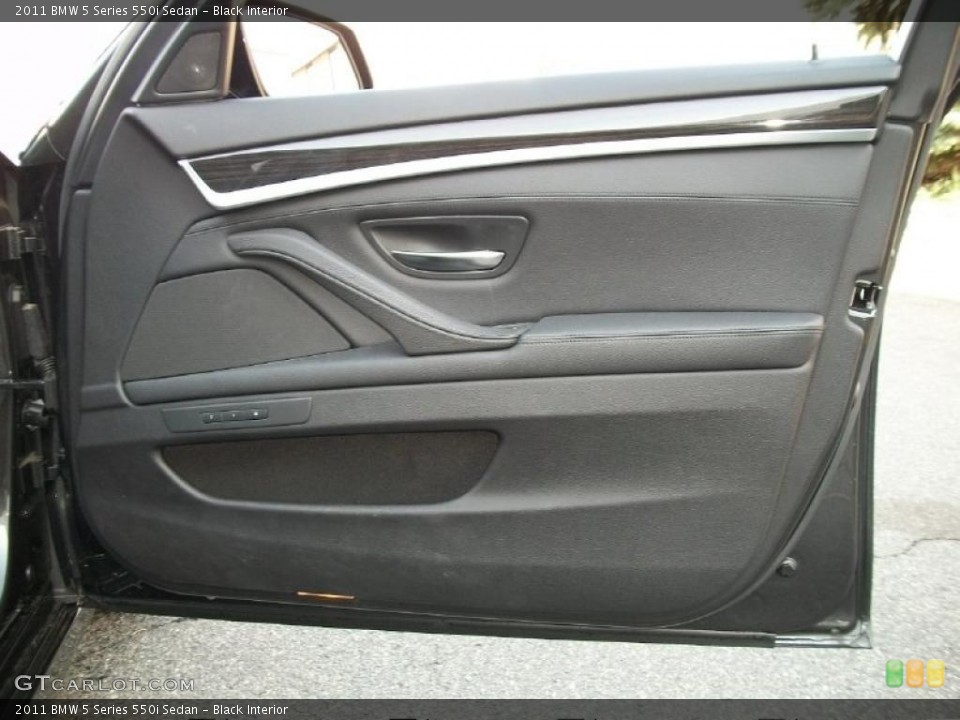 Black Interior Door Panel for the 2011 BMW 5 Series 550i Sedan #46839828