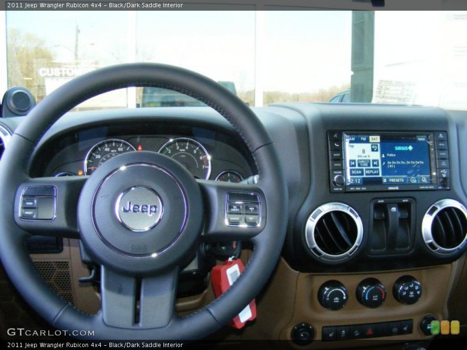 Black/Dark Saddle Interior Controls for the 2011 Jeep Wrangler Rubicon 4x4 #46840116