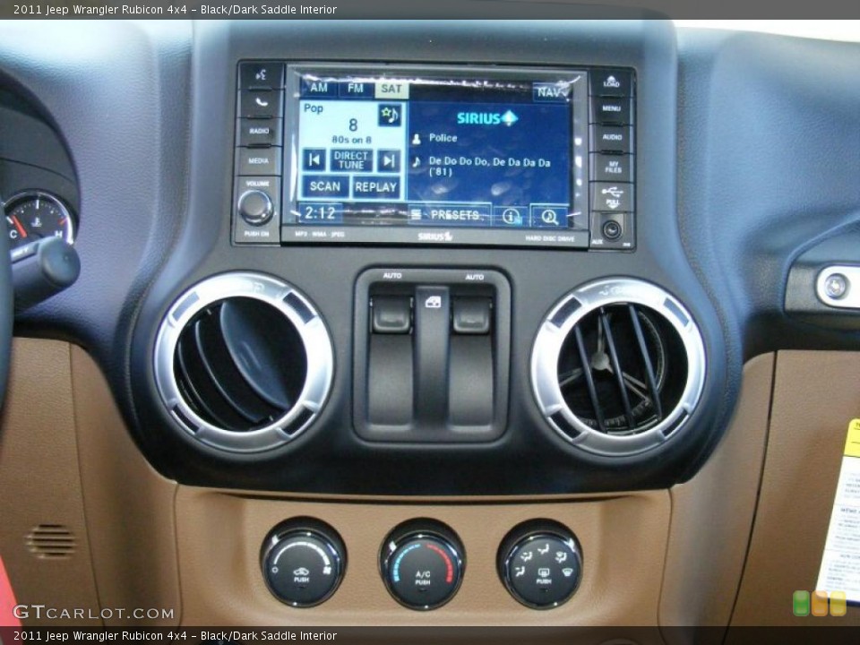 Black/Dark Saddle Interior Controls for the 2011 Jeep Wrangler Rubicon 4x4 #46840146