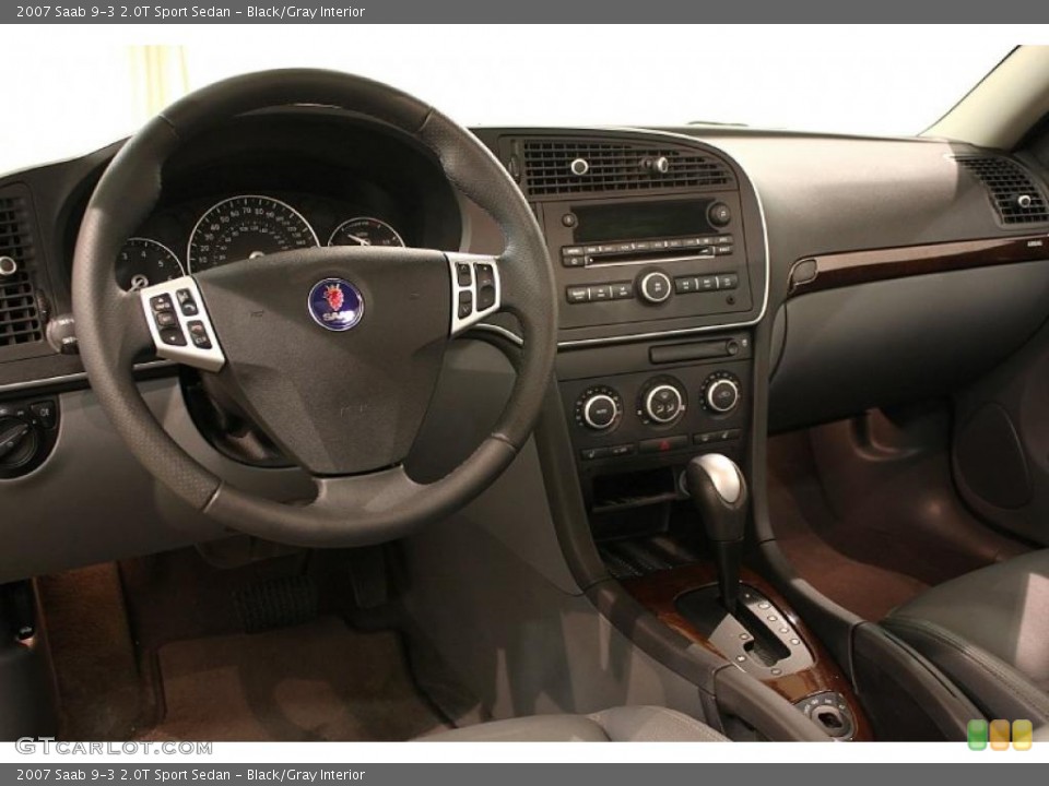 Black/Gray Interior Dashboard for the 2007 Saab 9-3 2.0T Sport Sedan #46840953