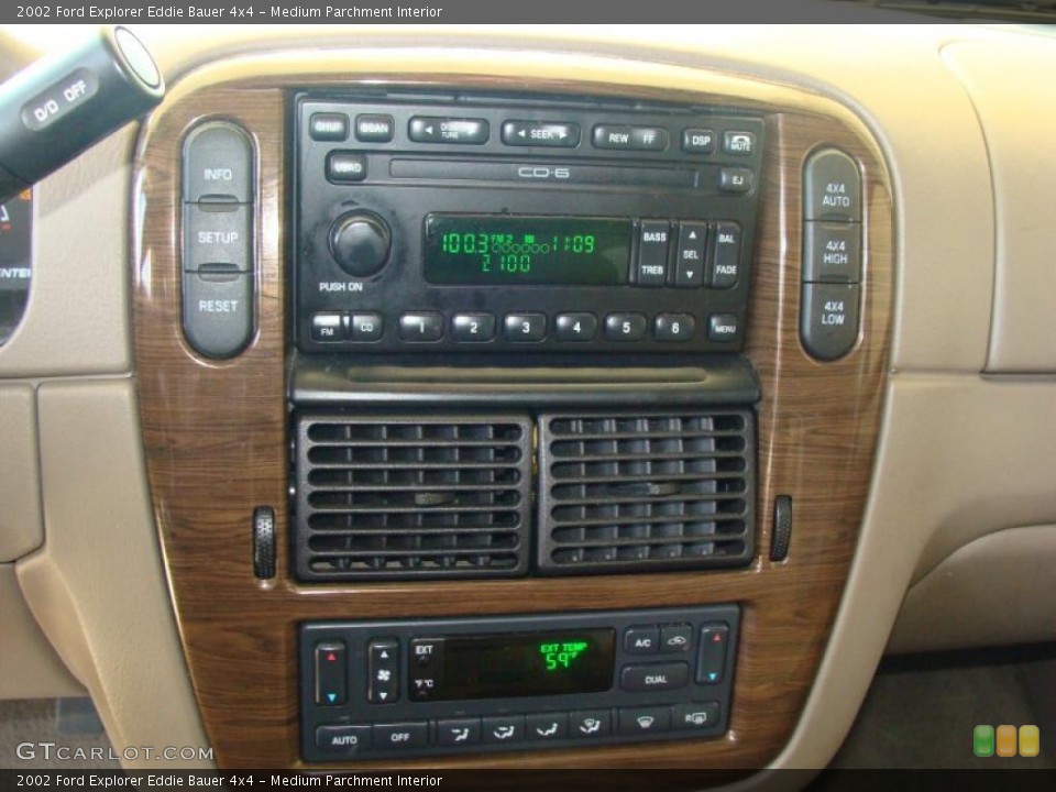 Medium Parchment Interior Controls for the 2002 Ford Explorer Eddie Bauer 4x4 #46841562