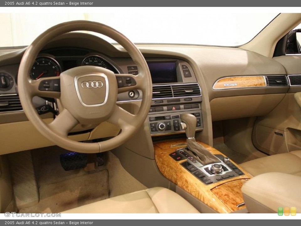 Beige Interior Dashboard for the 2005 Audi A6 4.2 quattro Sedan #46841802