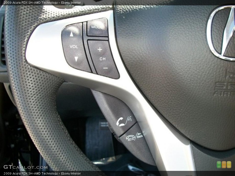 Ebony Interior Controls for the 2009 Acura RDX SH-AWD Technology #46844274