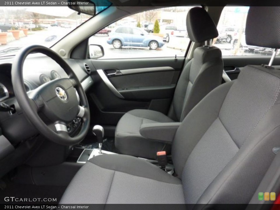 Charcoal Interior Photo for the 2011 Chevrolet Aveo LT Sedan #46844763
