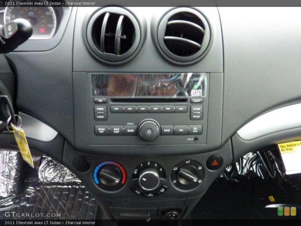 Charcoal Interior Controls for the 2011 Chevrolet Aveo LT Sedan #46845792
