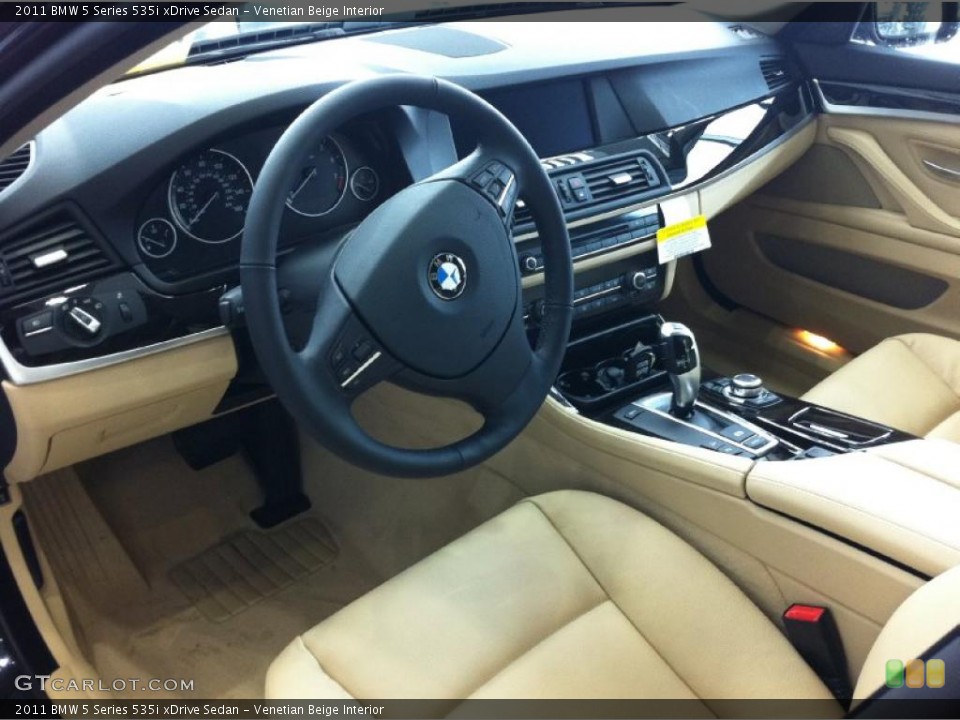 Venetian Beige Interior Prime Interior for the 2011 BMW 5 Series 535i xDrive Sedan #46845864