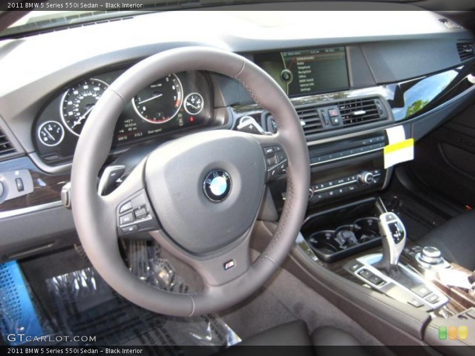 Black Interior Dashboard for the 2011 BMW 5 Series 550i Sedan #46846512