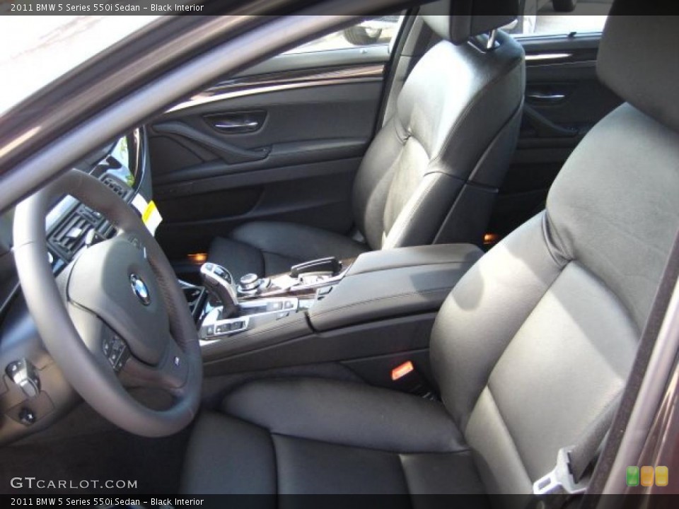 Black Interior Photo for the 2011 BMW 5 Series 550i Sedan #46846527