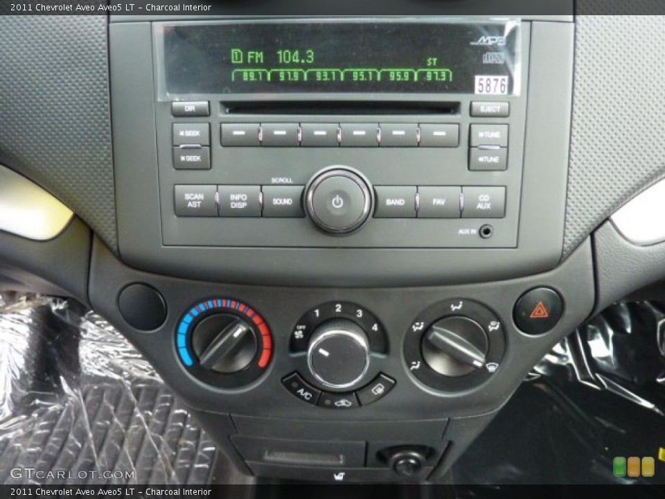Charcoal Interior Controls for the 2011 Chevrolet Aveo Aveo5 LT #46846662