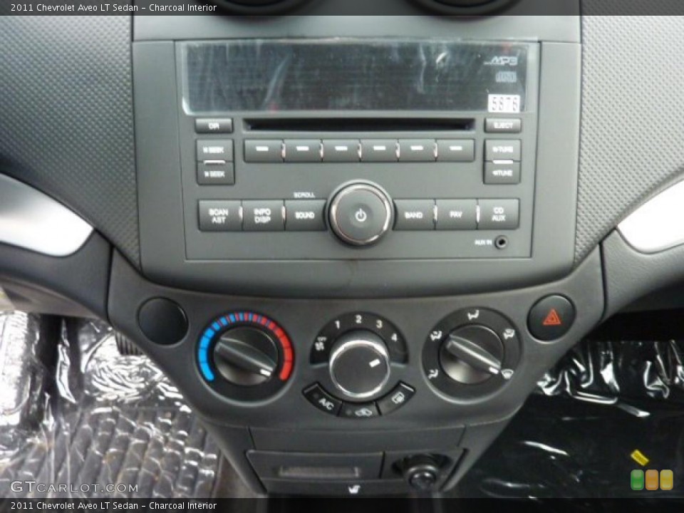 Charcoal Interior Controls for the 2011 Chevrolet Aveo LT Sedan #46847232
